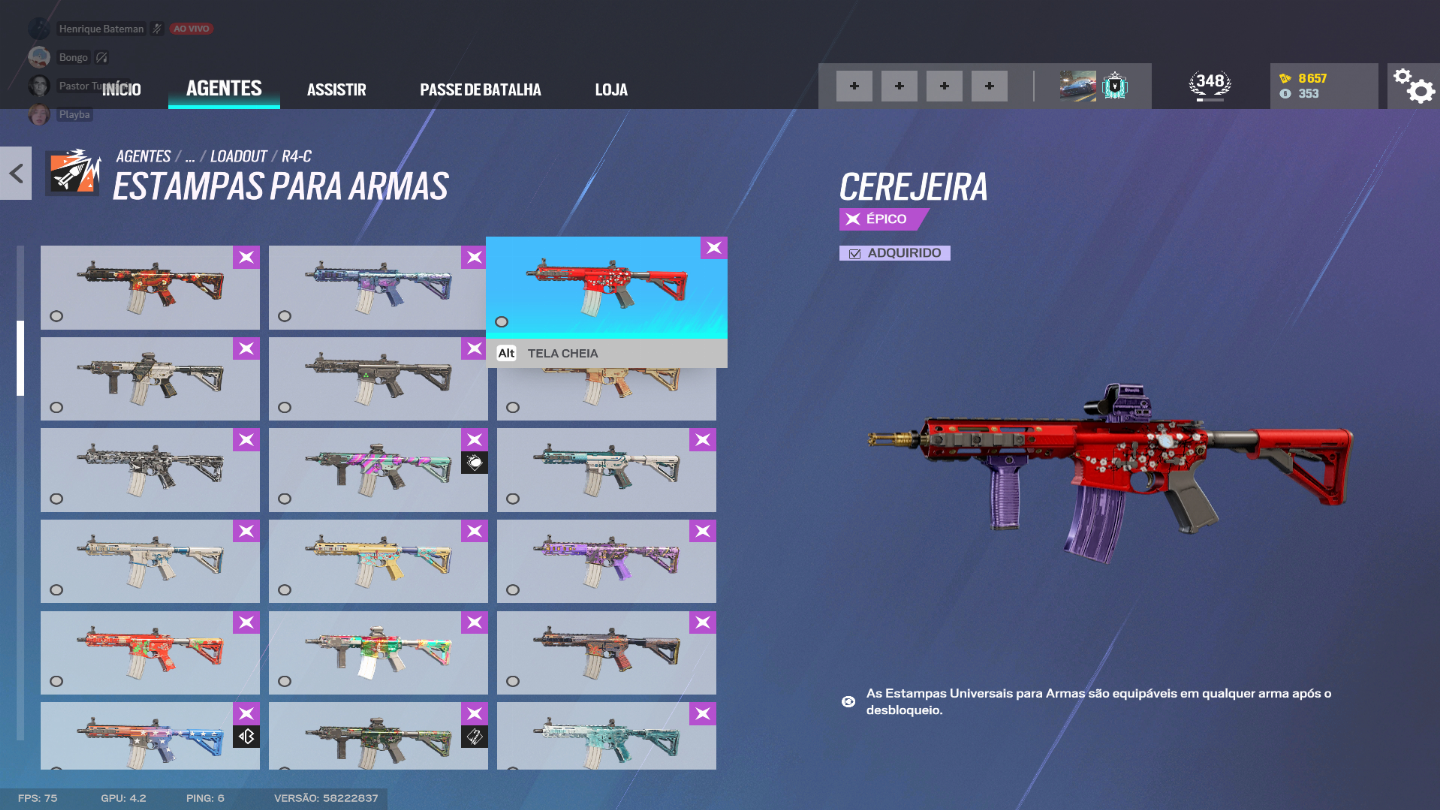 CONTA DE R6 RARA E COM MUUUUITA COISA!!!!!!