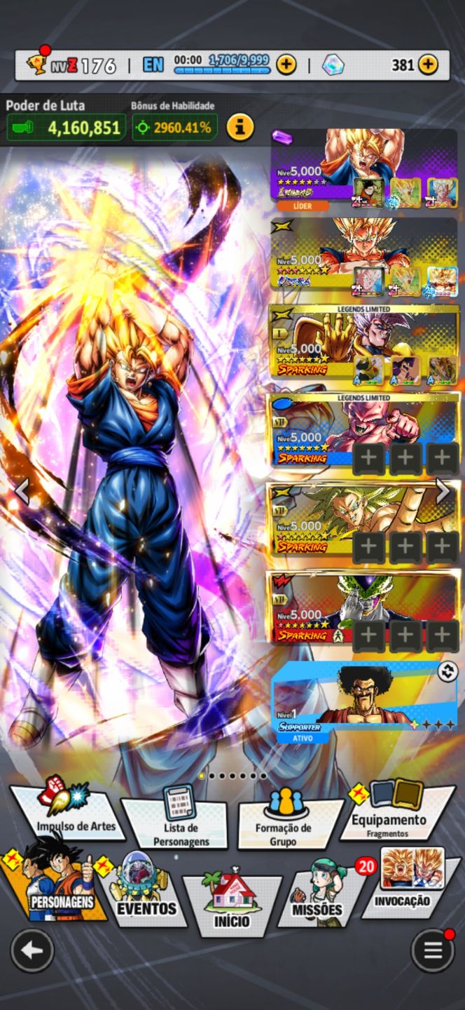 Conta com vedito legend
