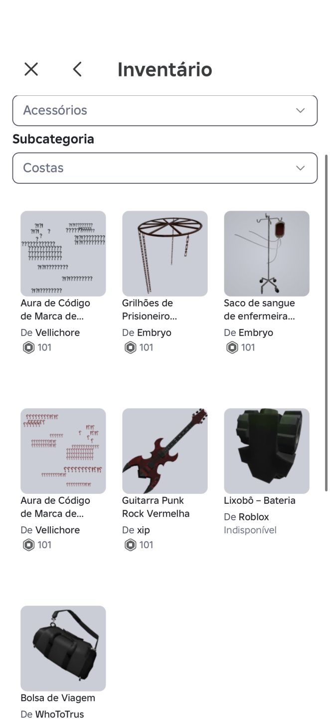 Conta de Roblox