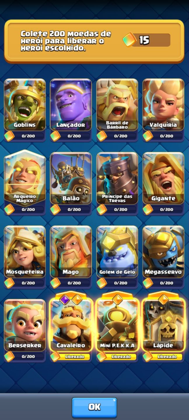 Conta de clash royale antiga com mais de 5 anos e 14k de trofeu