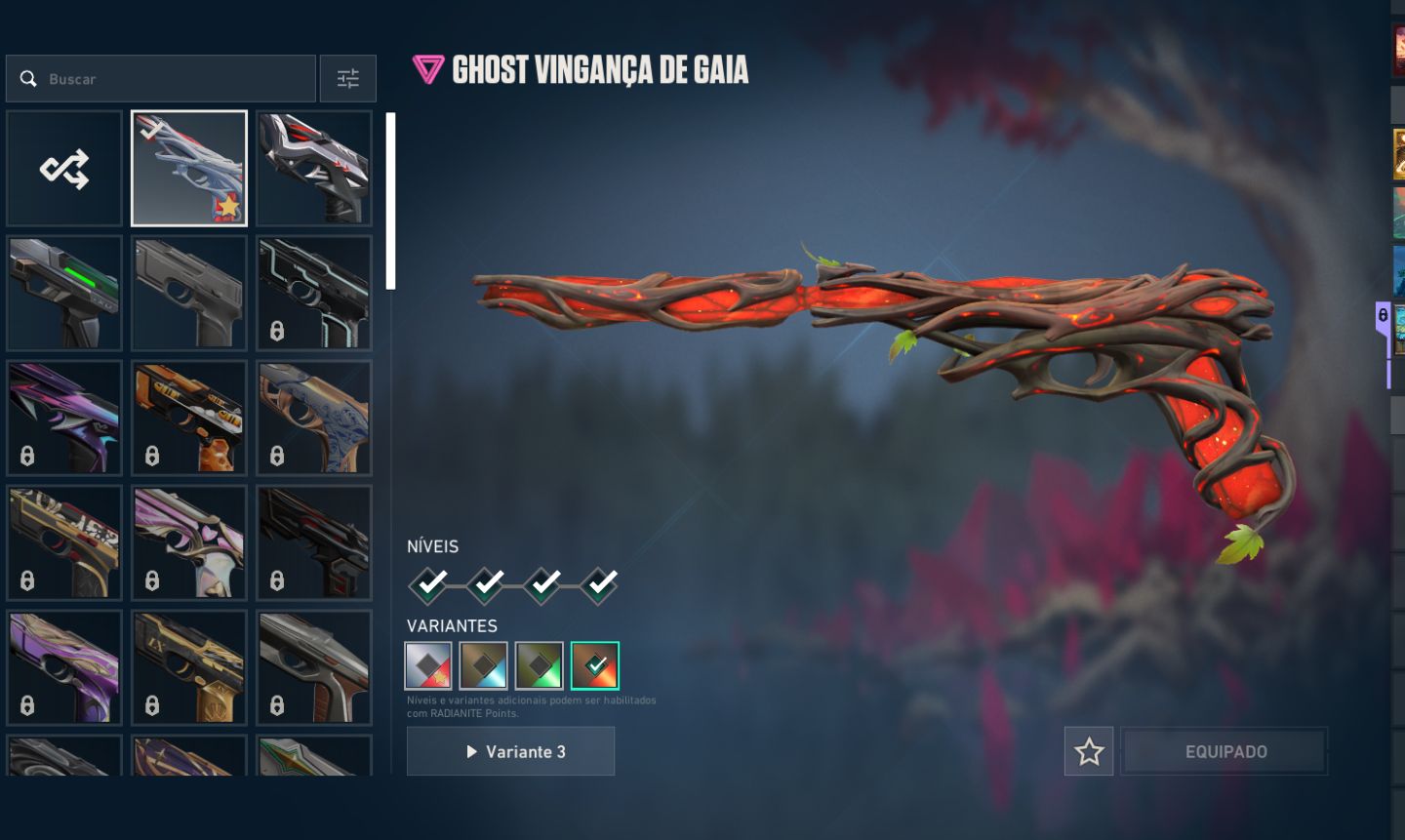 Conta de valorant com 990 Reais gastos rank Diamant 1 com mt skins