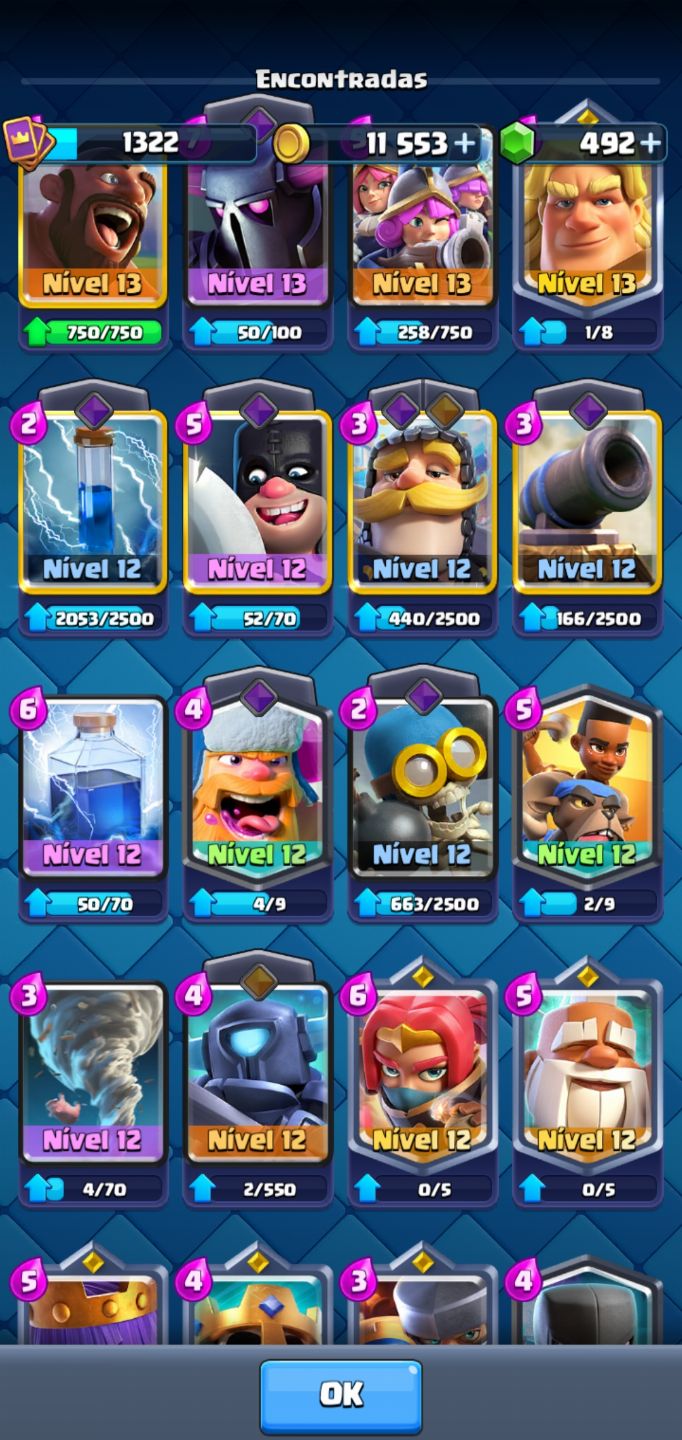 CONTA CLASH ROYALE VETERANA (8 ANOS) 8500 TROFÉUS COM EVOLUÇÕES! pra sair rapido