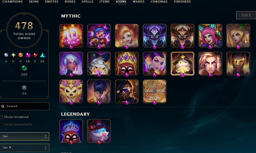 1066 SKINS, 440 CHROMAS - CONTA DE LEAGUE OF LEGENDS