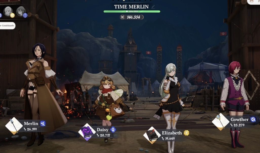 Conta 7dso com 3 p10: ban, merlim e diane