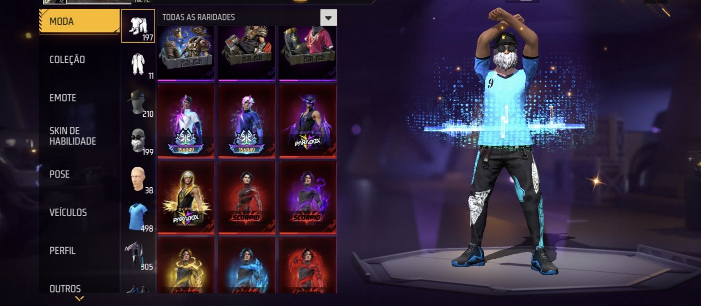 Conta free fire muita rara e exclusiva