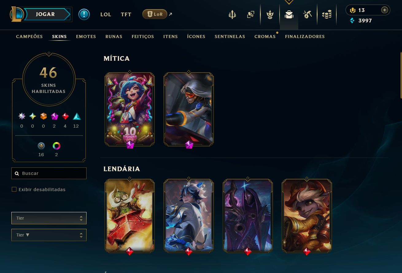 [ACESSO IMEDIATO] PAX Sivir 46 Skins 139 Campeões