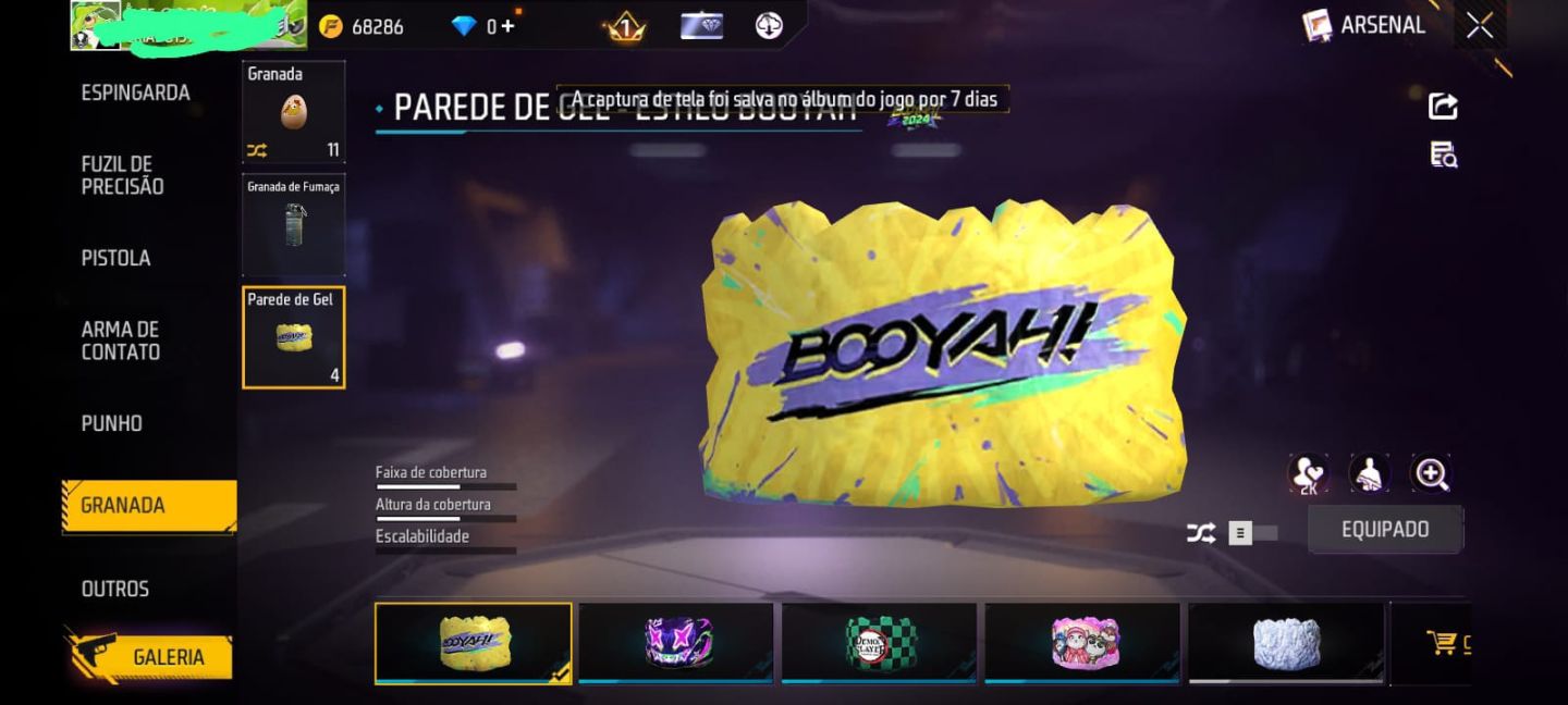 Conta Free Fire Nv 55 - MP40 Evolutiva Lv 3, Skin Kakashi (Naruto), Gel Tanjir..