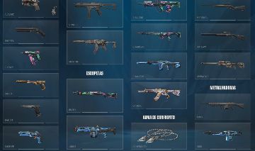 Conta de Valorant com varias skins