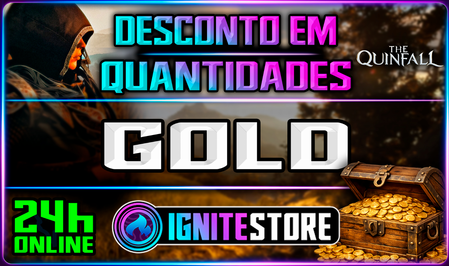 THE QUINFALL - GOLD - DESCONTO EM QUANTIDADES