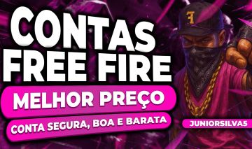 CONTAS FREE FIRE ANTIGA COM 4 ARMAS EVOLUTIVA+ 5 PUNHO+770 PEITORAL+SOMBRA ROXA