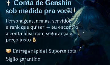 Conta Genshin Impact - com bastantes personagens limitados.