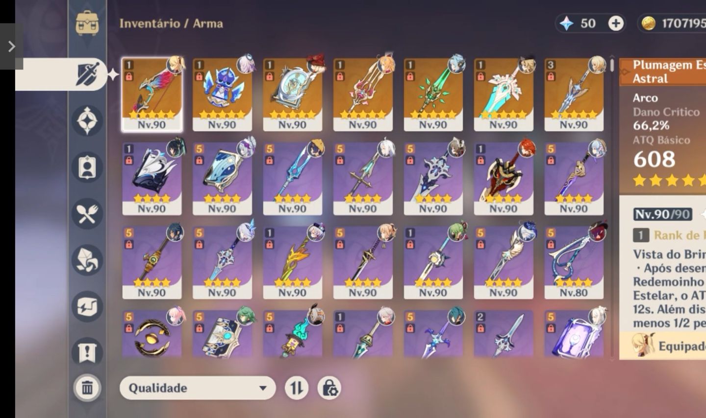 Conta Genshin+Star Rail+ ZZZ FireflyE2+DahliaE2S1(Skins Klee,Ayaka e Firefly)