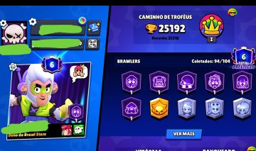 Conta de Brawl Stars 25k de troféus