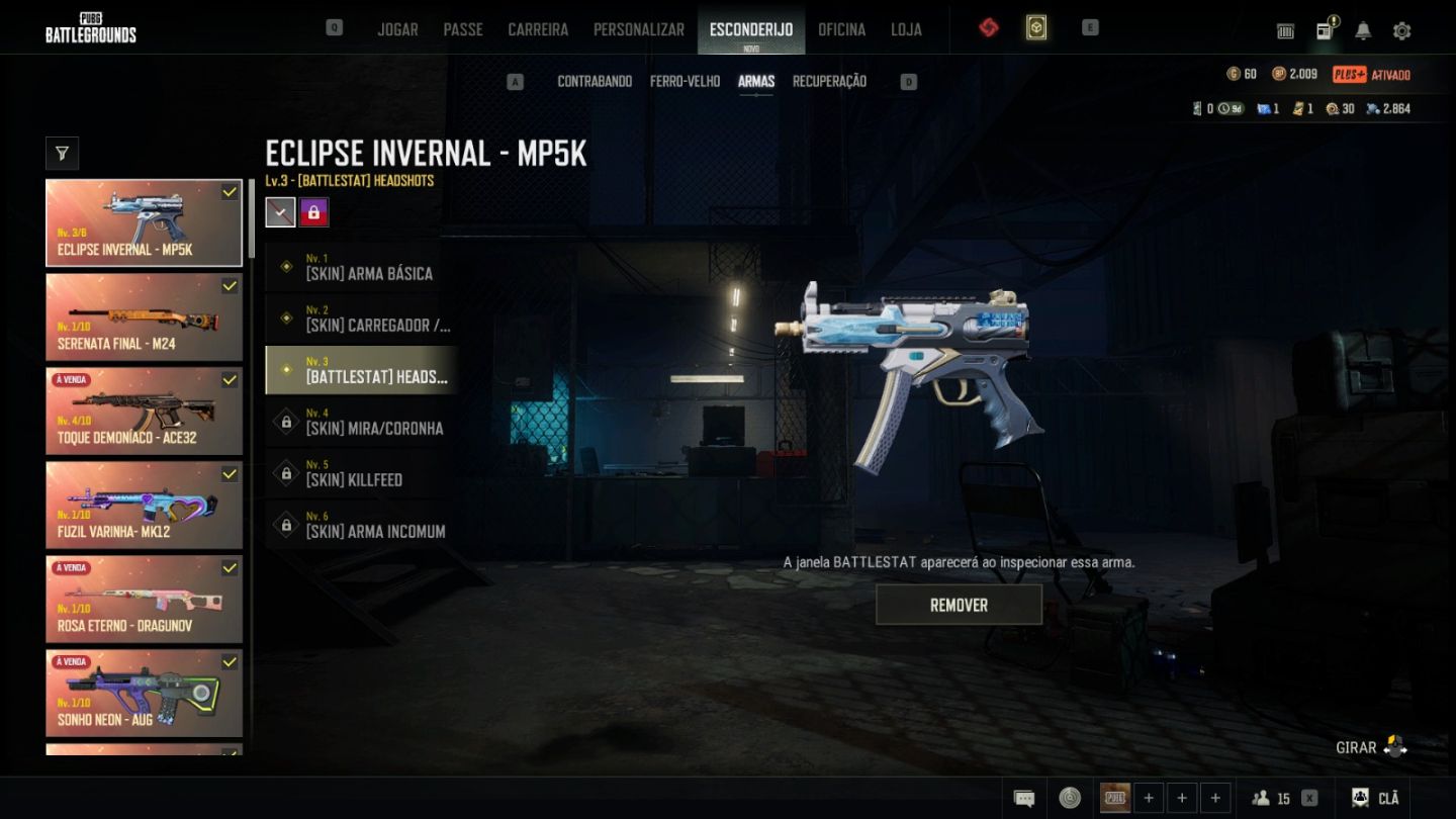 CONTA PUBG 9 PROGRECIVAS