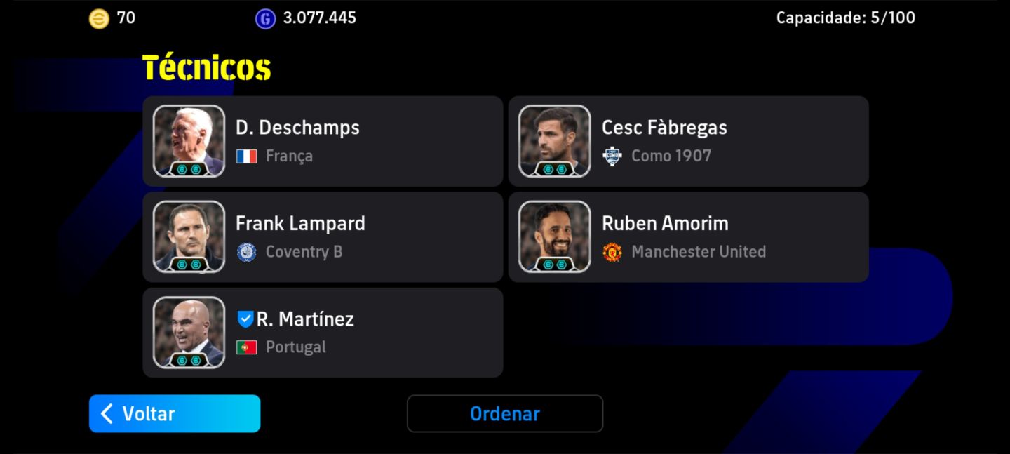CONTA EFOOTBALL TOP RELÍQUIA NO PRECINHO