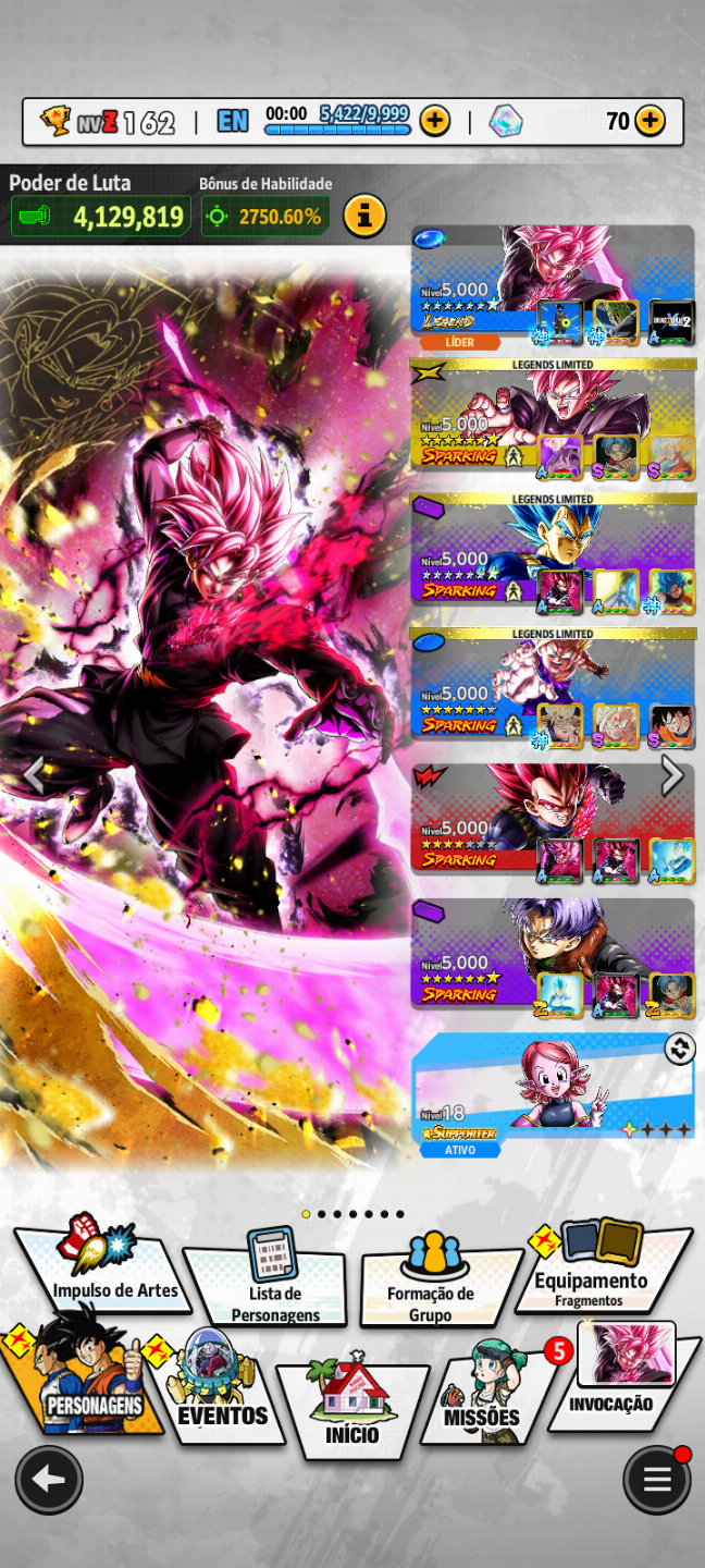 Continha com Black 14 estrelas, vegeta god,Trunks, dbx2