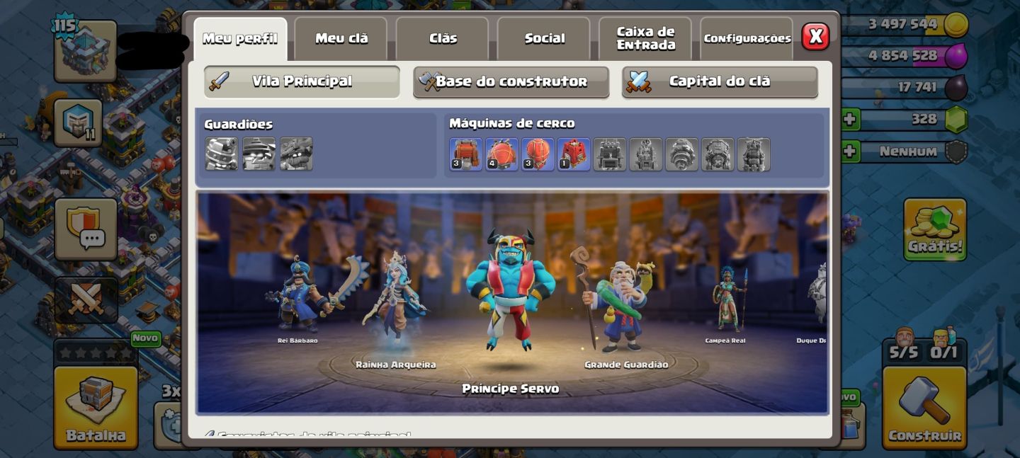 Conta COC Vila CV13 - SKINs Passe e Loja, Paisagem XXL