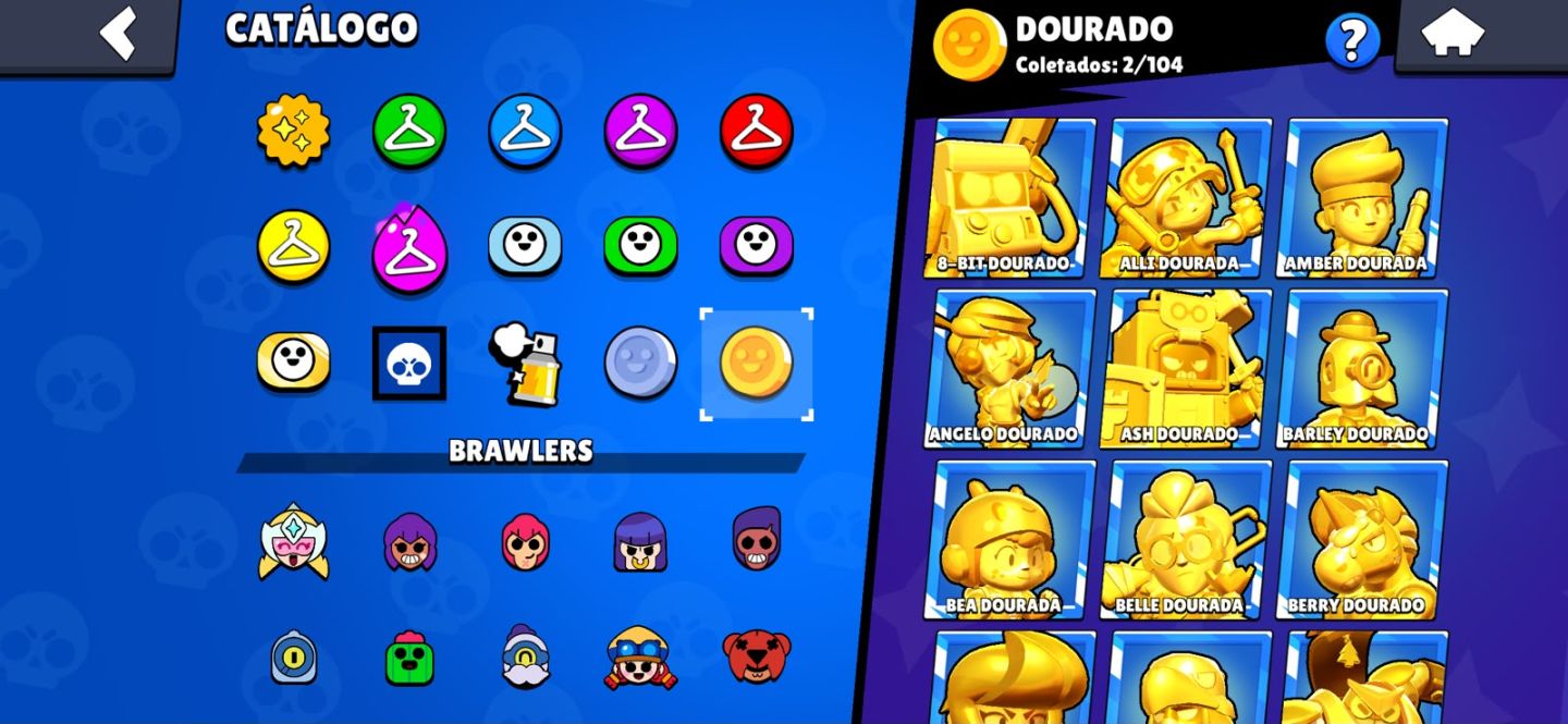 Brawl Stars - Conta top - Recheada de Skins LF