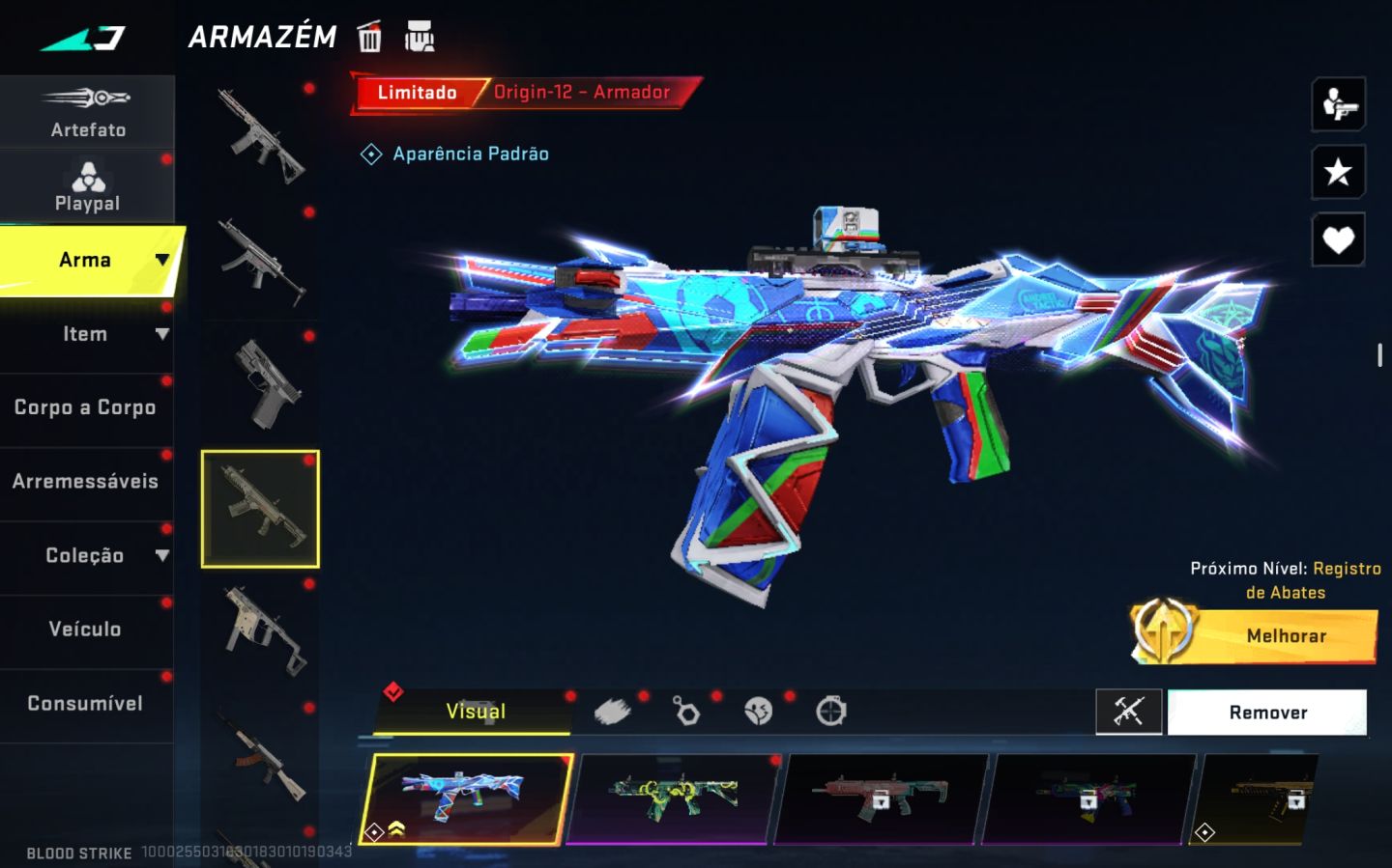 Conta top de bloodstrike com faca talon santuário