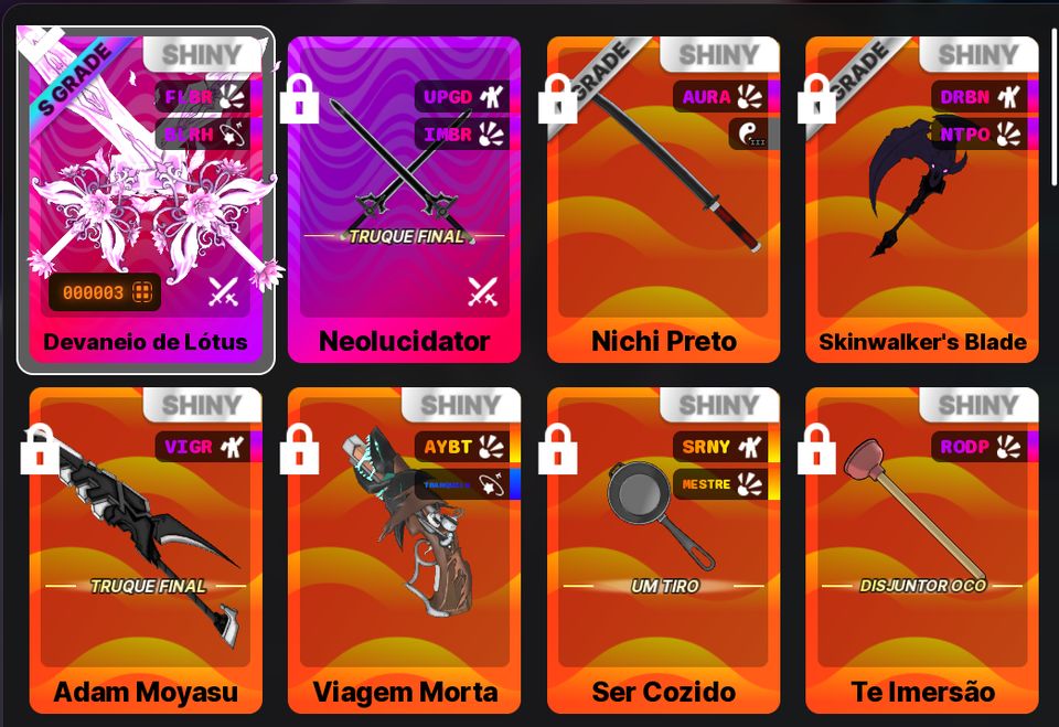 Espadas+primed+promoçoes e encomenda(200m disp)