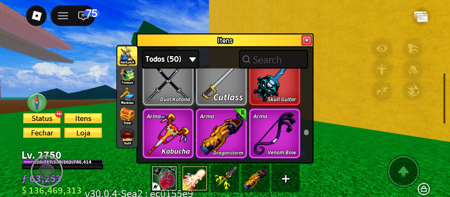 CONTA BLOX FRUIT MUITO UPADA, DIVERSAS FRUTAS PERMANENTES,RAÇAS V4 MUITO MAIS