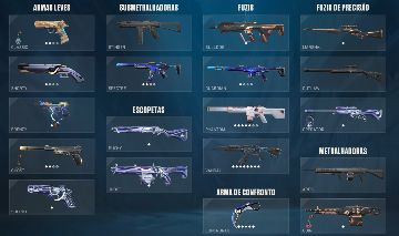 CONTA DE VALORANT COM SKINS DE LOJAS + 1 PASSE COMPLETO
