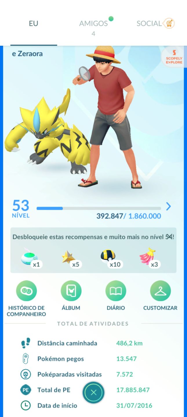 Conta ano 2016 99 passe premium Celebi Shiny