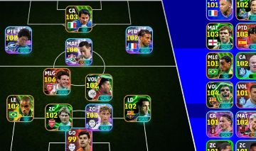 Conta de efootball 3172 4 curvas descendentes + 1k de gold