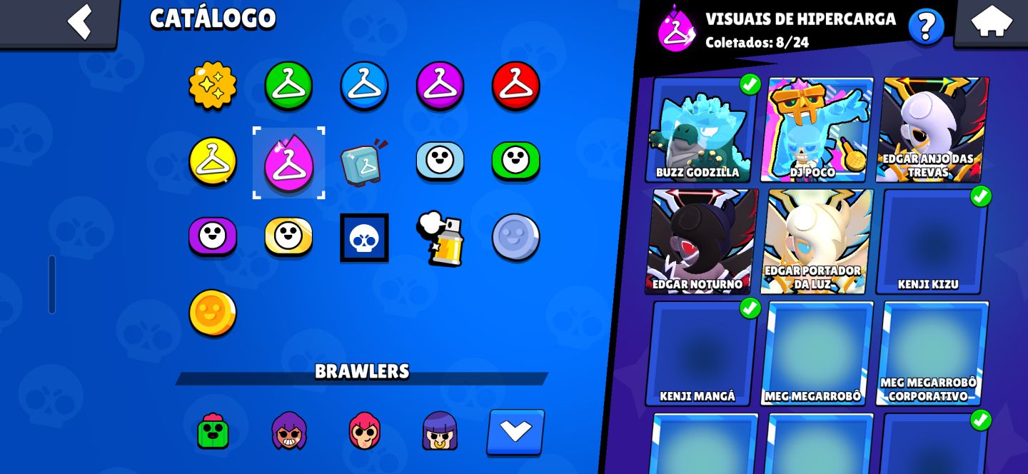 CONTA BRAWL STARS COM MUITOS BRAWLERS