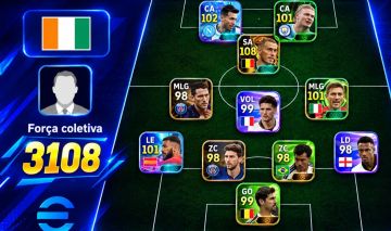 EFootball Mobile | Hazard 108 | Messi 102 | Haaland 101 | FC 3108 | R$ 20