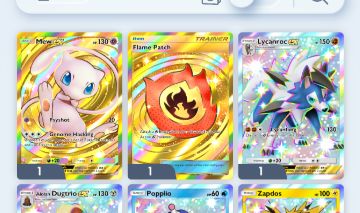 Conta TCG Mew Dourado