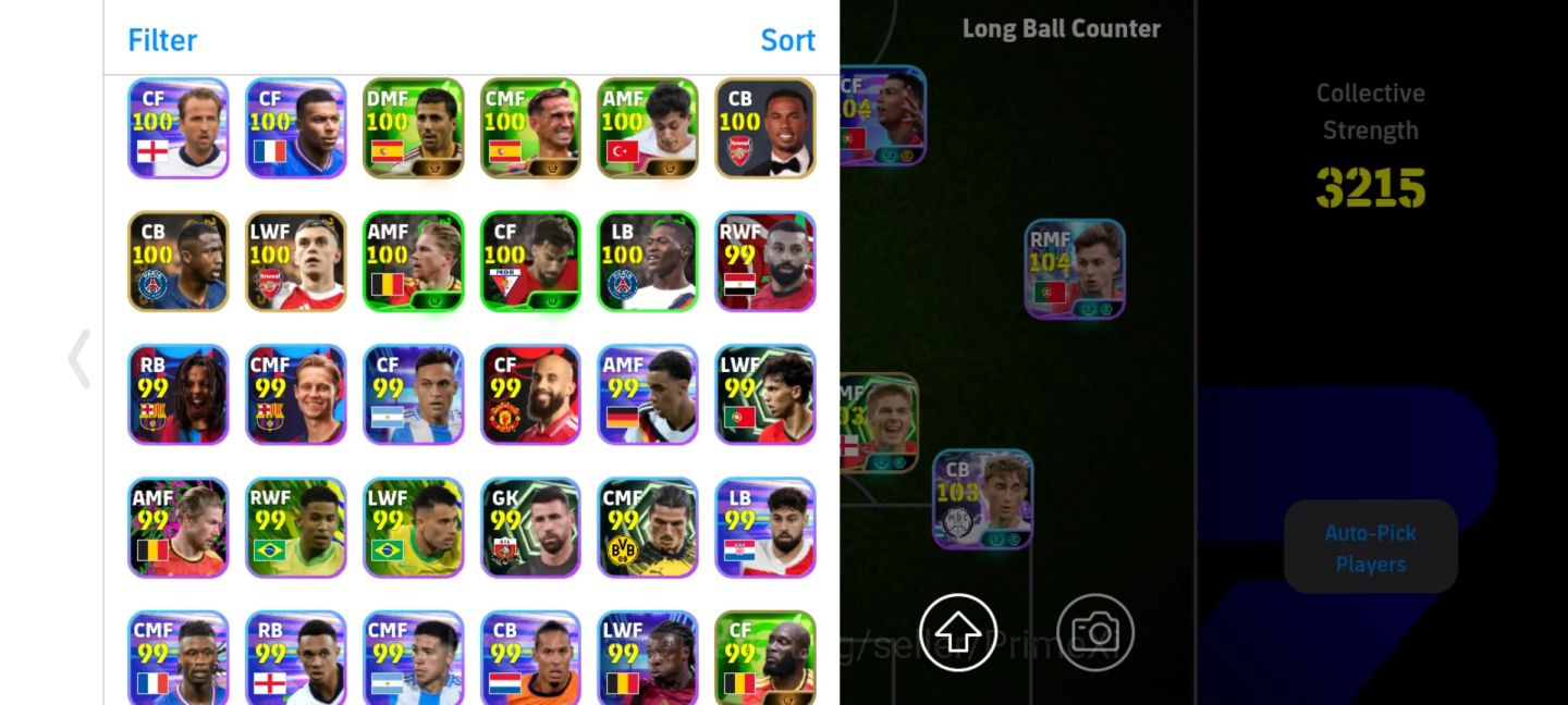 EFOOTBALL 3212 FC | PUYOL 107 | GULLIT 106 | CRUYFF 105 | CR7 104 | SUÁREZ 104