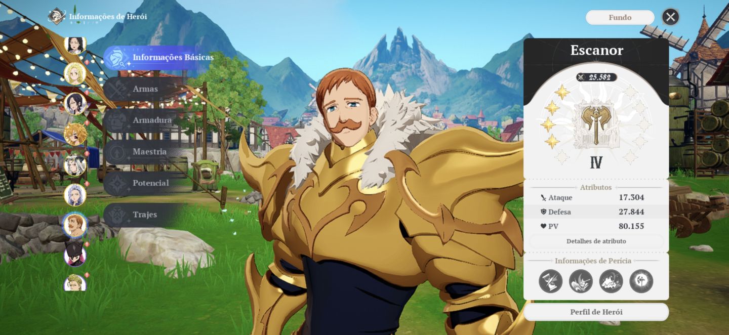 Conta do seven deadly Sins origins com muitos ssr