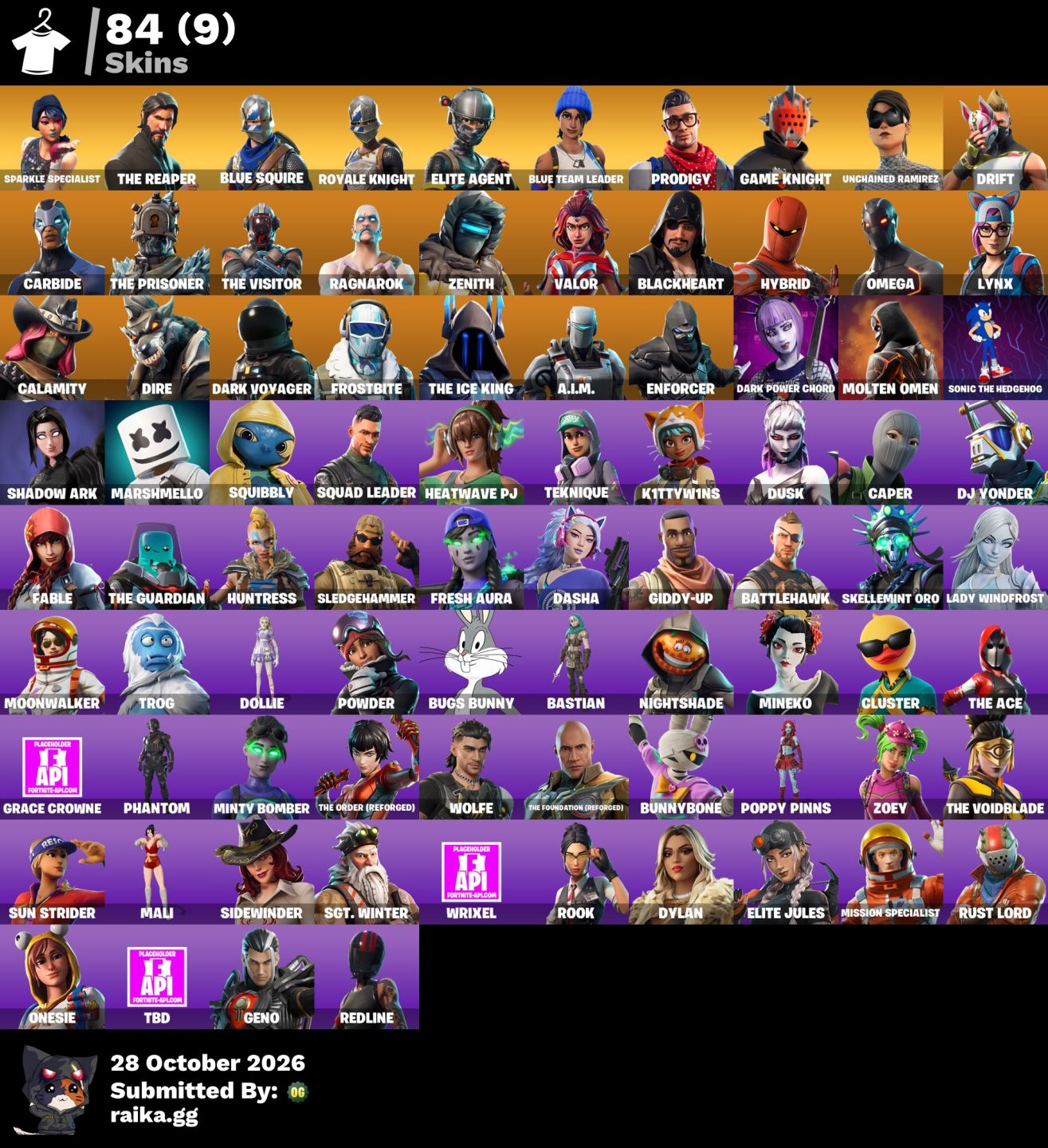 Conta de fortnite com The reaper season 2,3,4,5,6,7,8