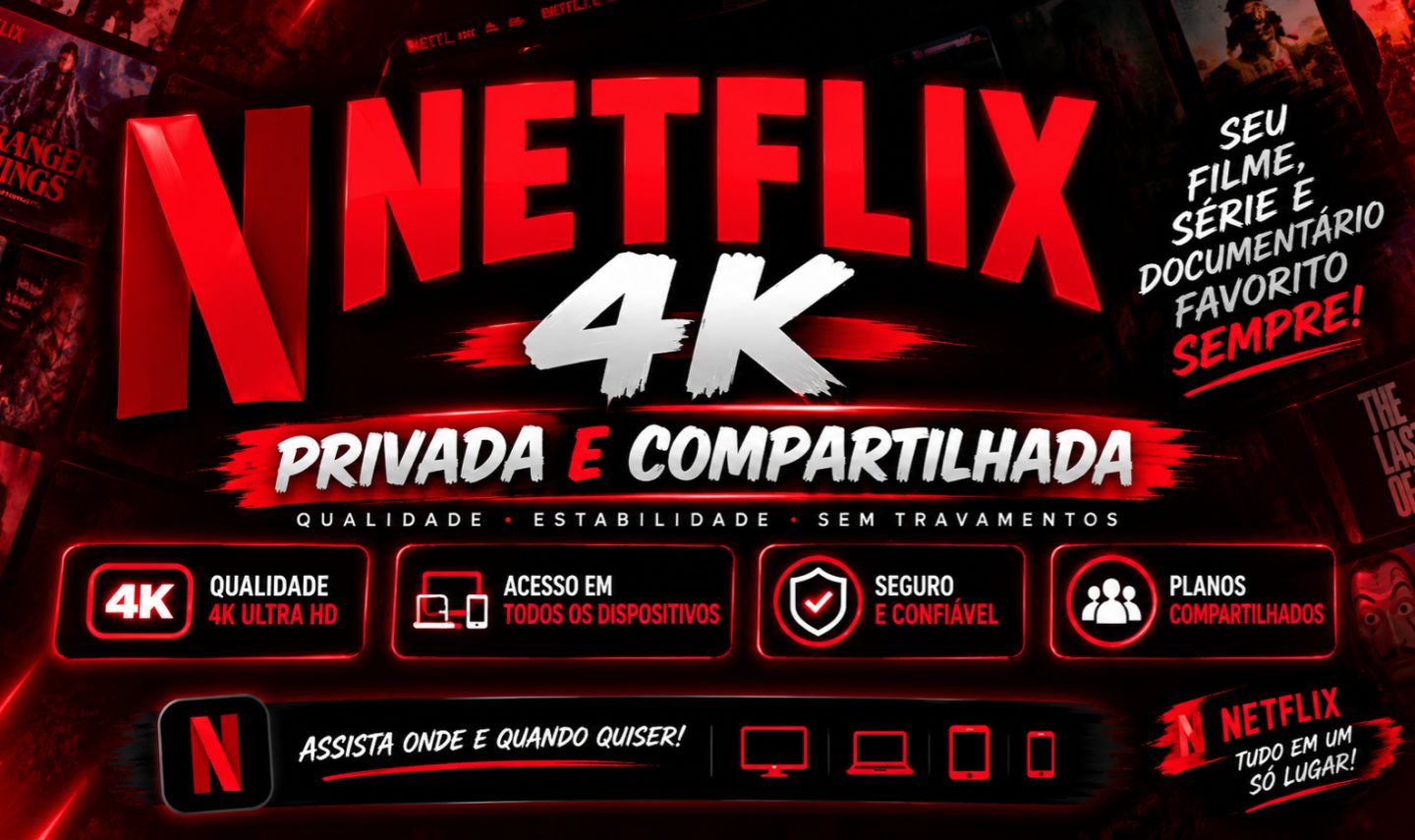NETFLIX PREMIUM | TELAS 7, 15 E 30 DIAS