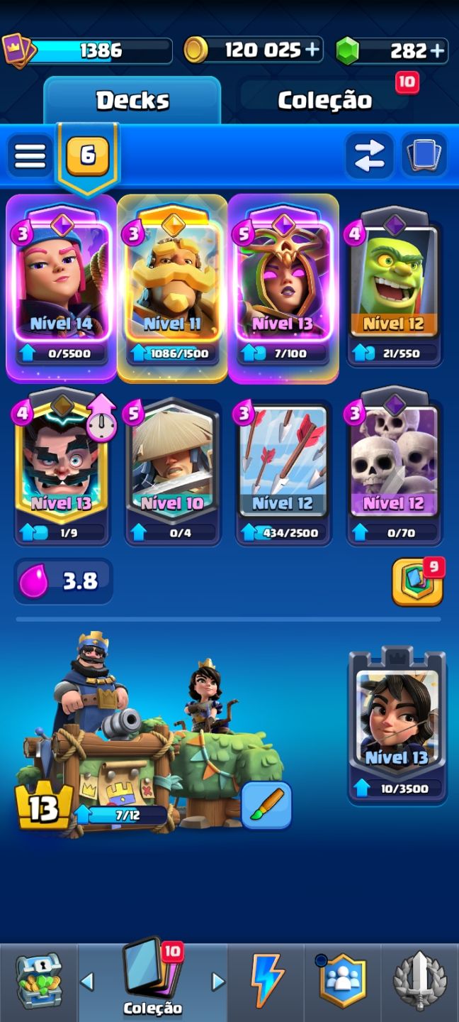 CONTA BRAWL STARS + CLASH ROYALE | 35K TROFÉUS + 15/16 PRESTÍGIOS