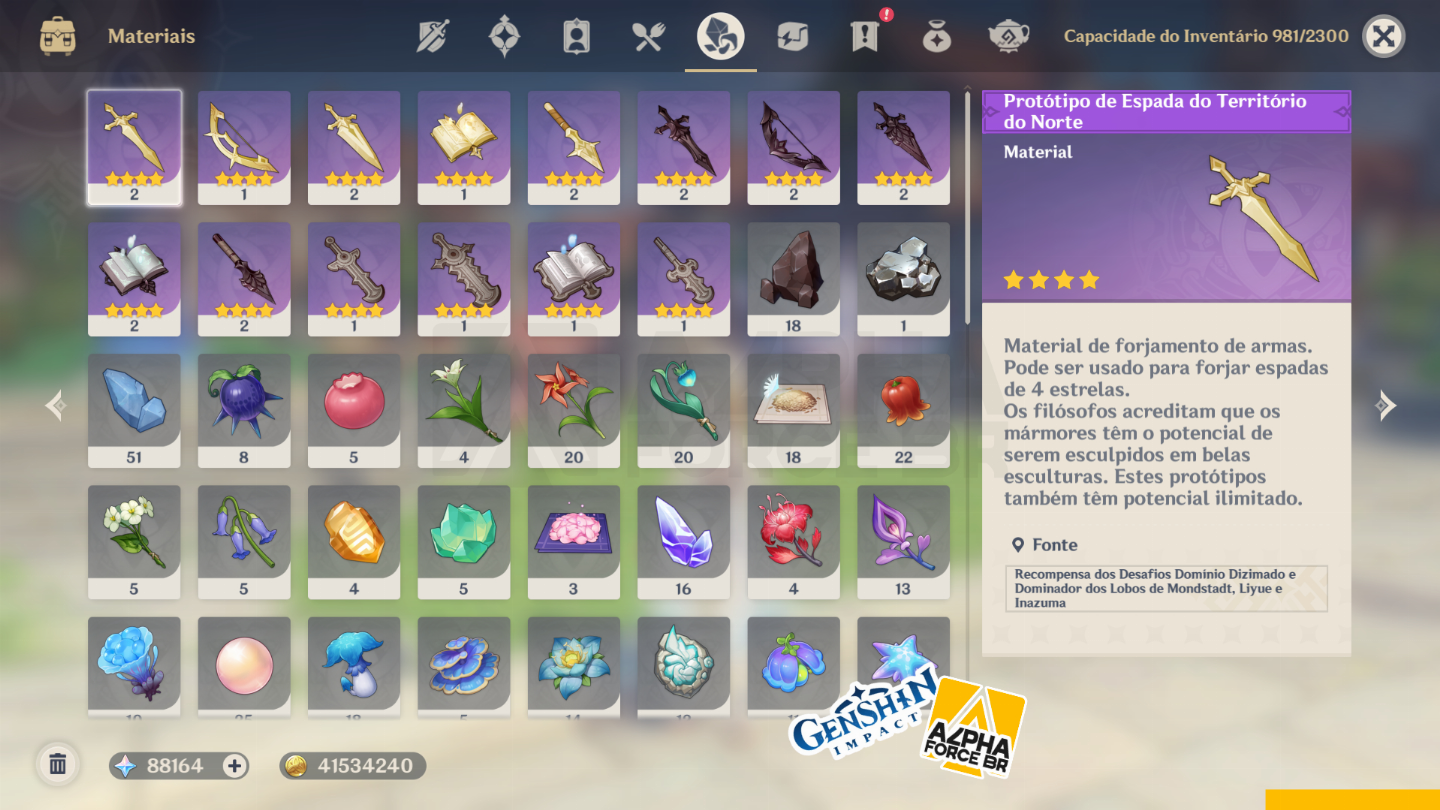 CONTAS REROLL GENSHIN IMPACT - MAIS DE 88.000 GEMAS ESSENCIAIS! [ENVIO IMEDIATO]