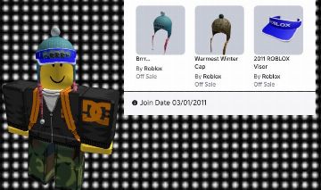 CONTA ROBLOX 2011 com 3 OFFSALES [Unverified]