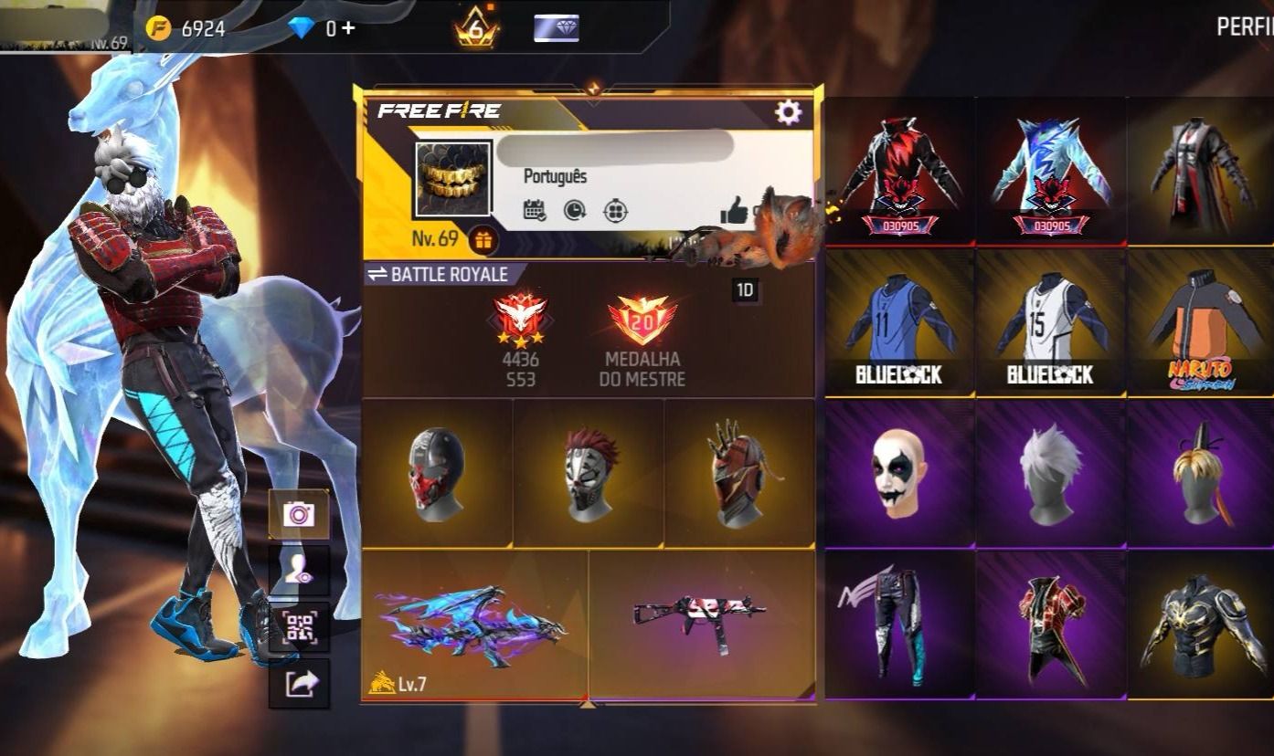 CONTA FF GEMADA COM ANIMAÇÃO DE KIT, ANGELICAL, SOMBRA ROXA, EVO, +500 PEITAS