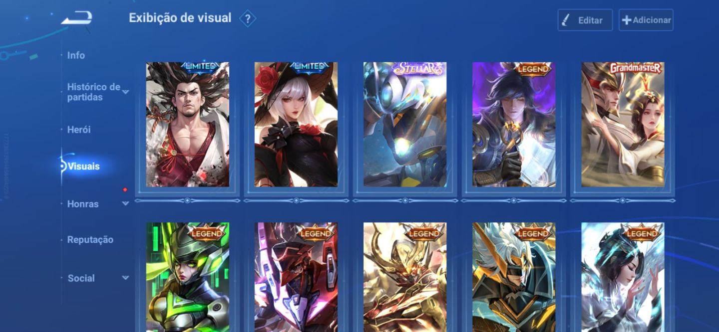 CONTA HONOR OF KINGS (HoK) 249 SKINS + CONTA ANTIGA DO LANÇAMENTO GLOBAL!