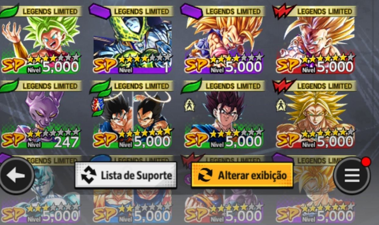 Conta dragon ball legends ótima pra começar