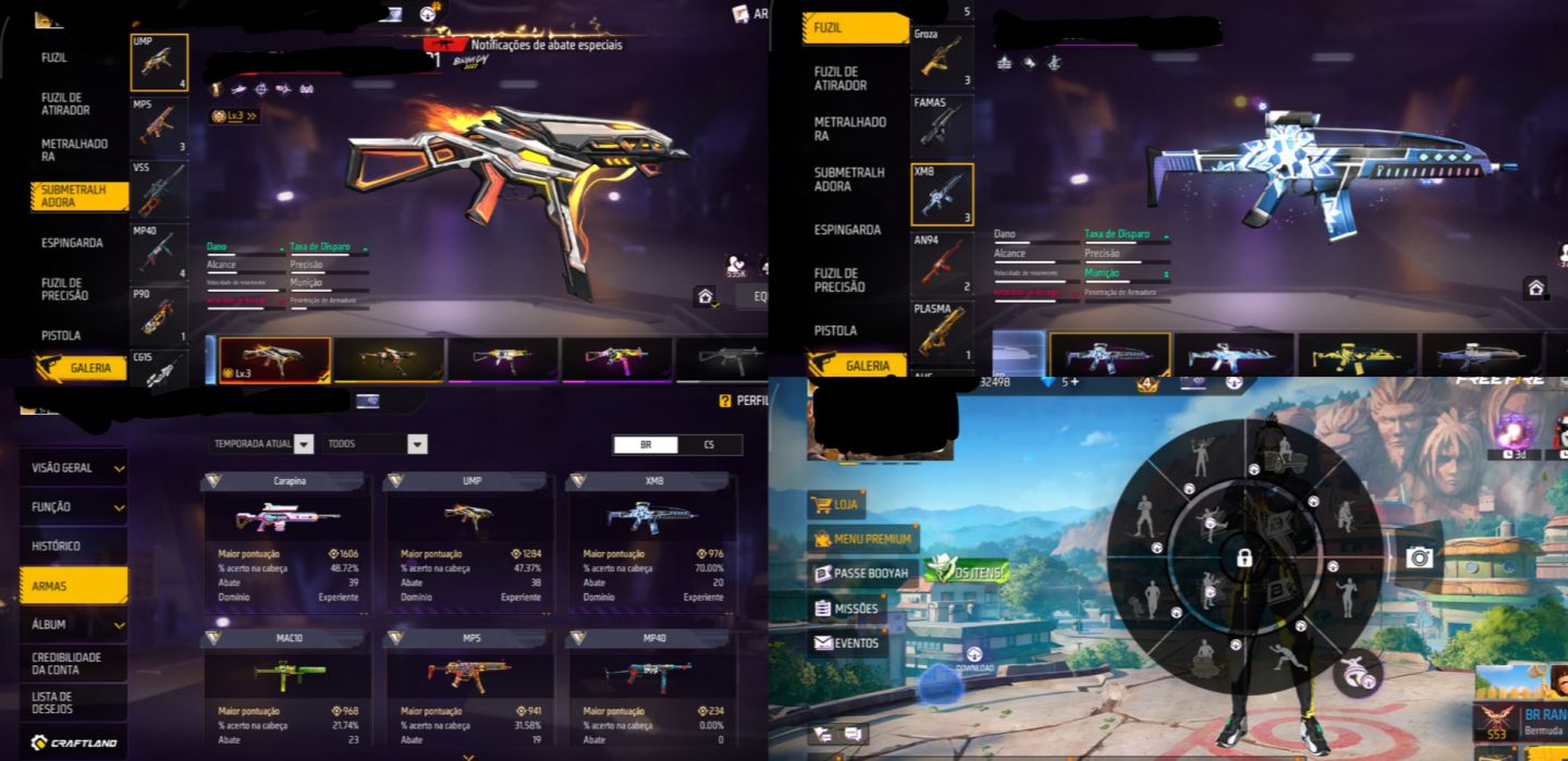 CONTA DE FREE FIRE COM ANGELICAL