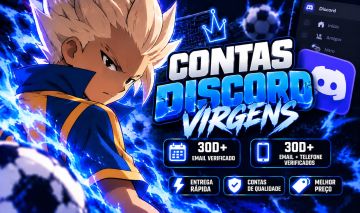 CONTAS DISCORD VIRGEM | CONTAS 30D+ | ENTREGA RÁPIDA | MELHOR PREÇO