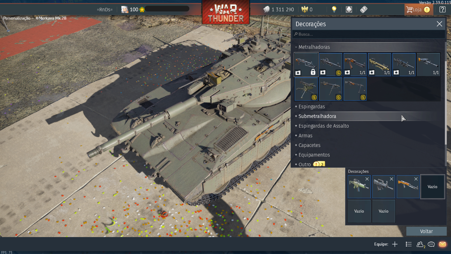 CONTA WAR THUNDER LVL 100 COM DIVERSOS VEICULOS RAROS INCLUINDO O OBJECT 279