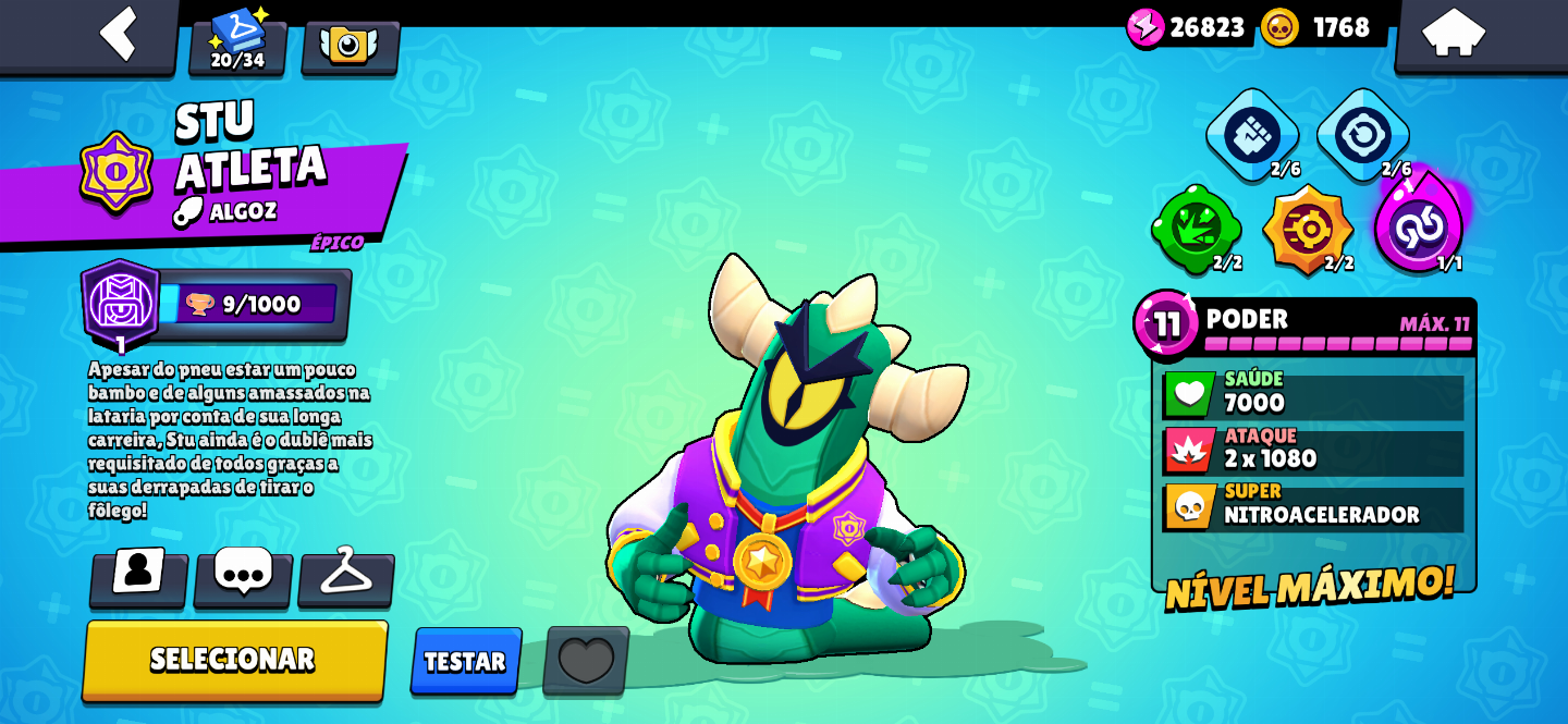 CONTA BRAWL STAR DE COLECIONADOR
