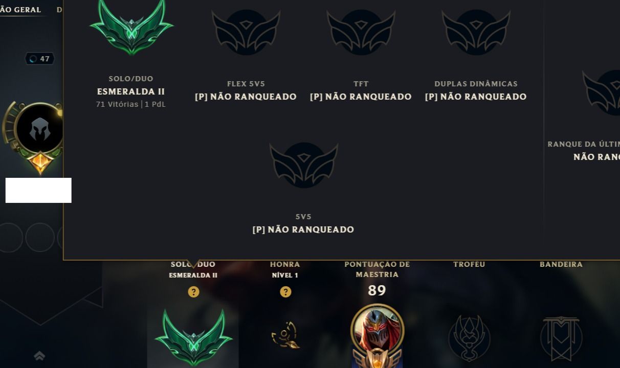 Conta lol smurf esmeralda 1, único dono e o email na compra.