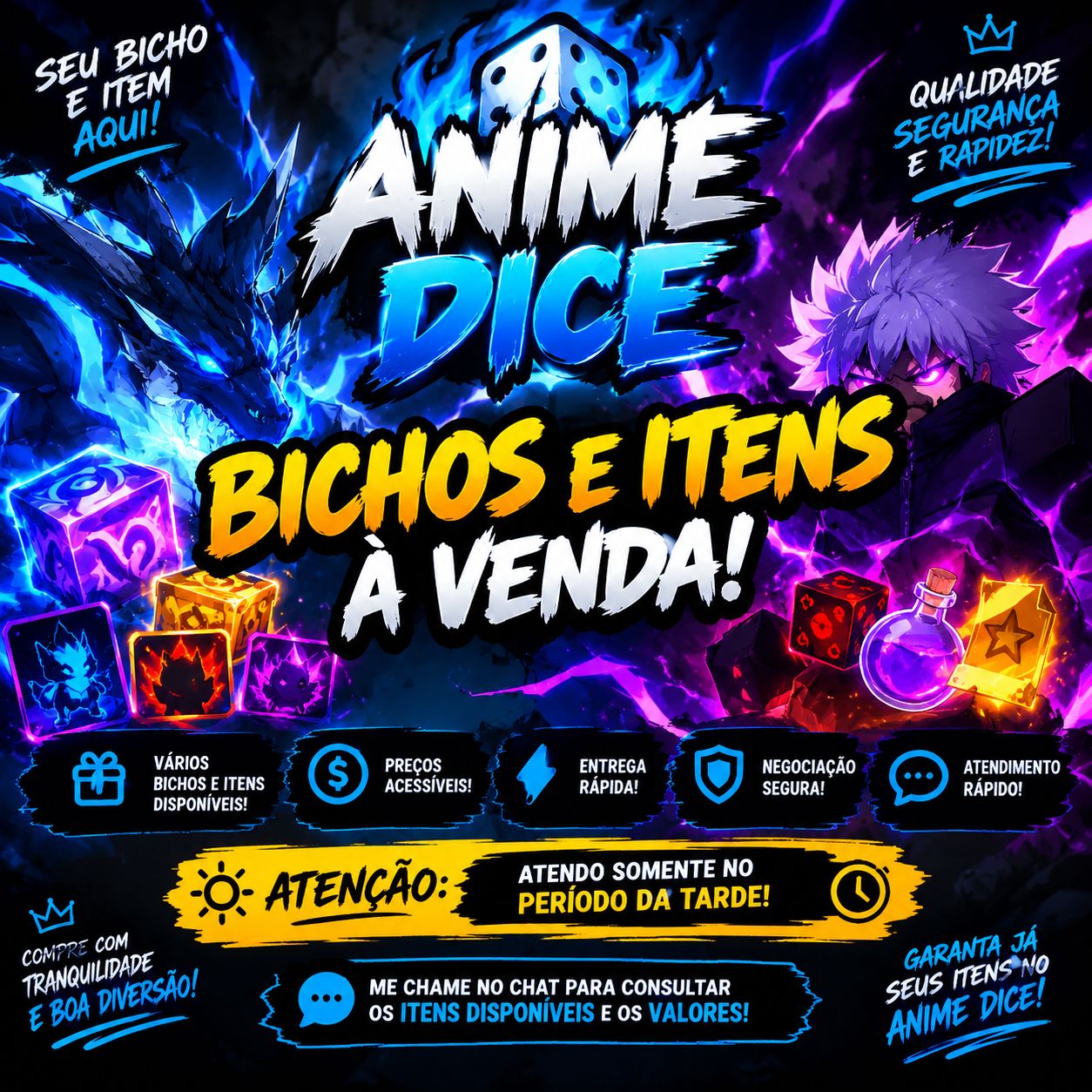 Venda dados de anime dice baratas