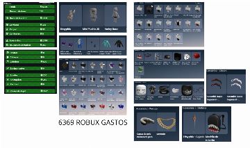 CONTA DE ROBLOX - 6369 ROBUX GASTOS