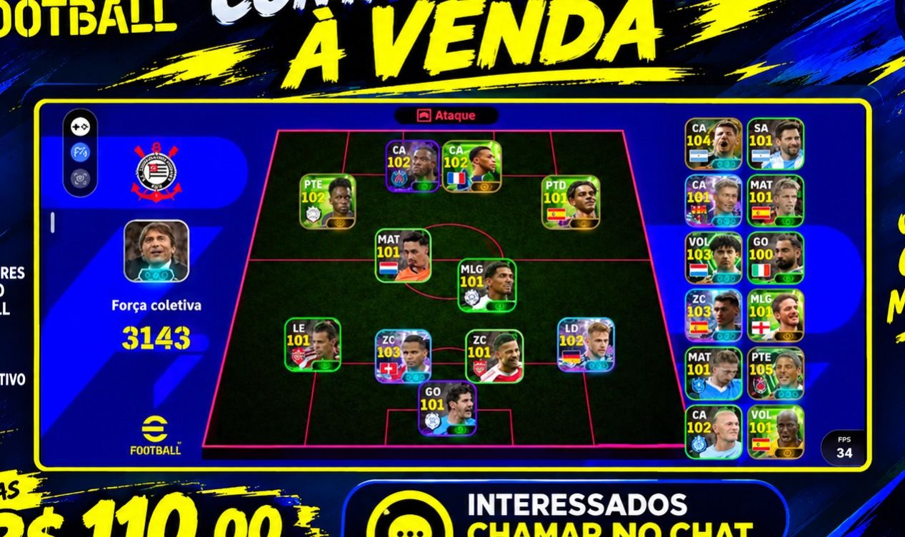 Conta de Efootball, para vc que quer começar bem!