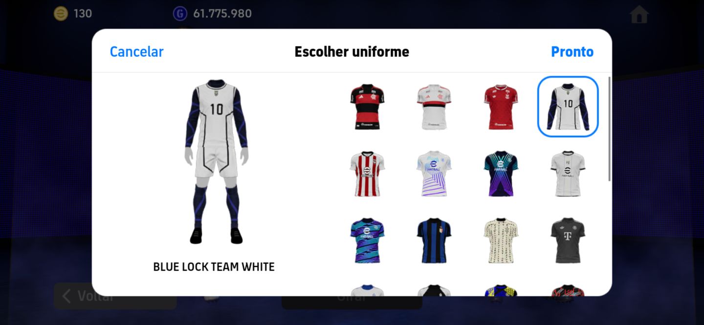 CONTA EFOOTBALL BOA +3263 DE FORÇA